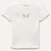 Blukids T-shirt in costina di cotone stretch bambina- T-shirt