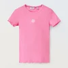 Blukids T-shirt in costina di cotone stretch bambina- T-shirt