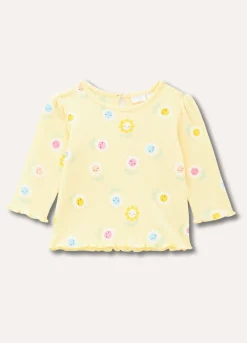 Blukids T-shirt in costina di puro cotone neonata- T-shirt