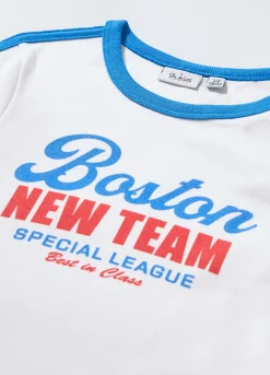 Blukids T-shirt in costina di puro cotone ragazza- T-shirt