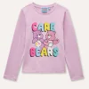 Blukids T-shirt in cotone stretch a maniche lunghe bambina- T-shirt
