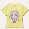 Blukids T-shirt in cotone stretch con stampa bambina- T-shirt