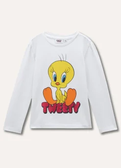 Blukids T-shirt in cotone stretch con stampa bambina- T-shirt