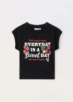 Blukids T-shirt in cotone stretch ragazza- T-shirt