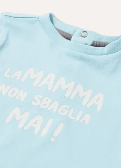Blukids T-shirt in cotone stretch neonato- T-shirt
