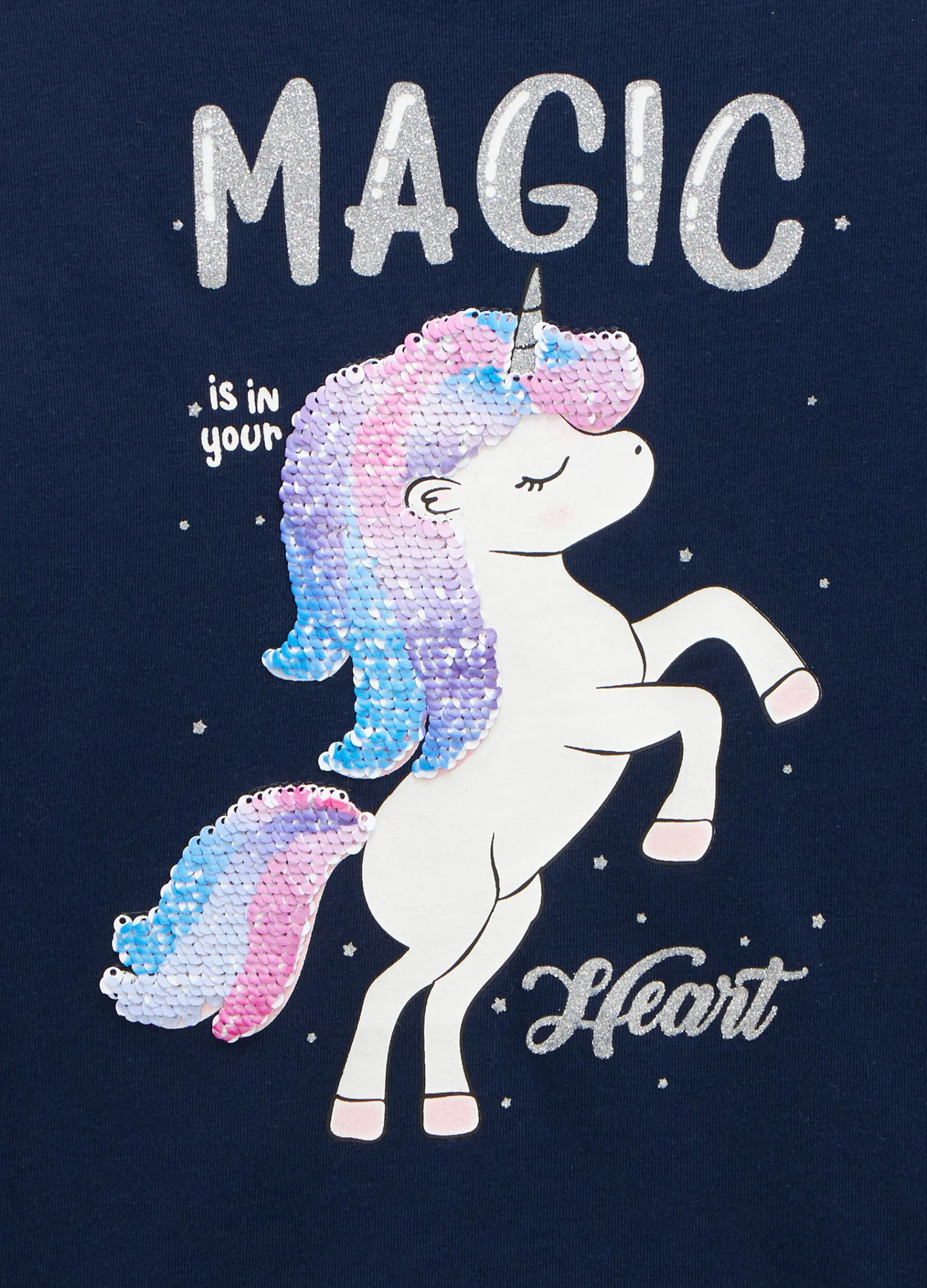 Blukids T-shirt in cotone stretch a maniche lunghe bambina- T-shirt