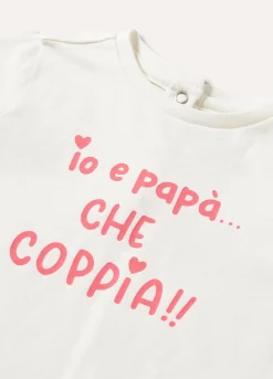 Blukids T-shirt in cotone stretch neonata- T-shirt