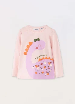 Blukids T-shirt in jersey di cotone stretch neonata- T-shirt