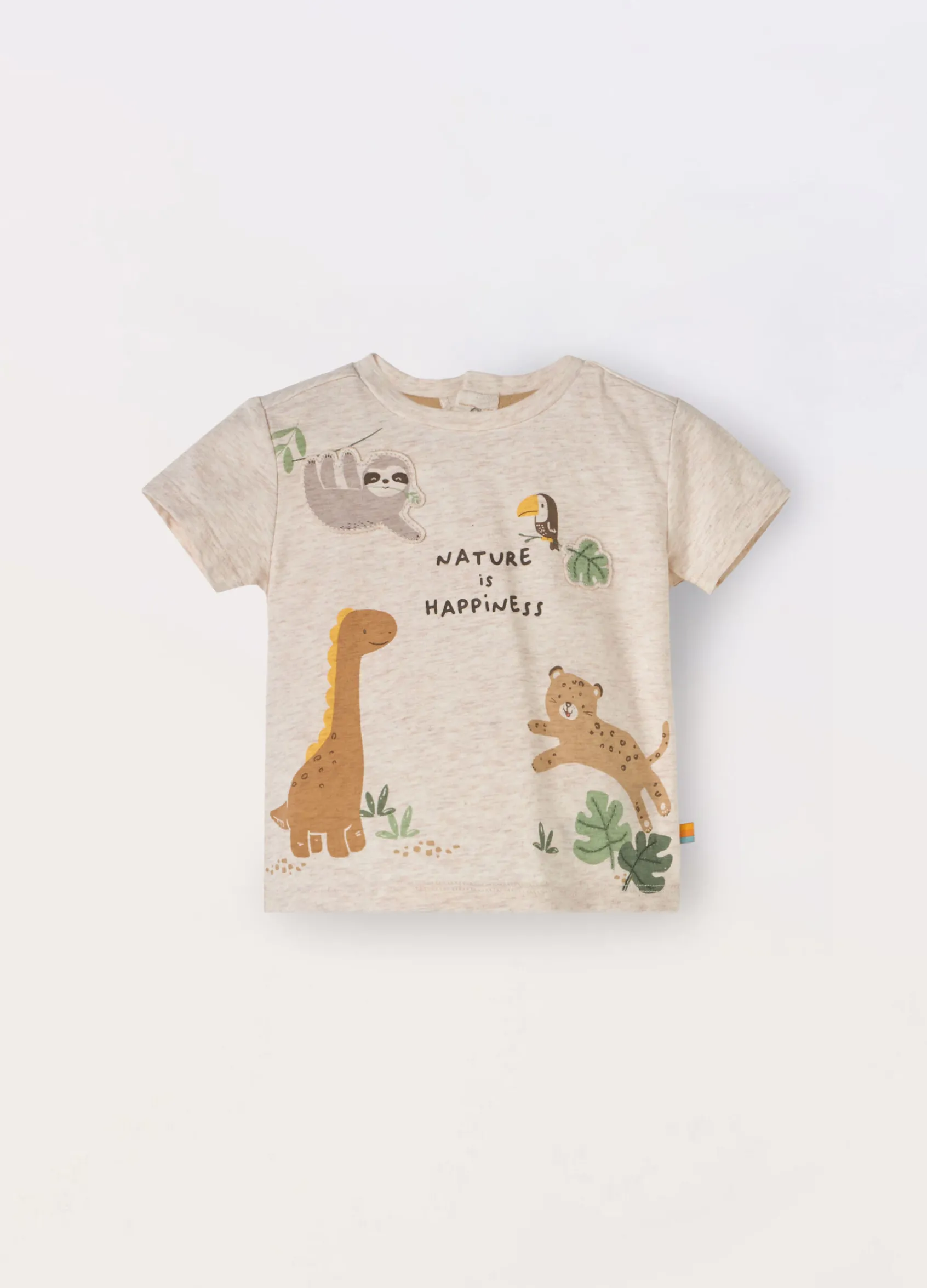 Blukids T-shirt in jersey di cotone stretch neonato- T-shirt