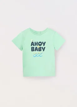 Blukids T-shirt in jersey di cotone stretch neonato- T-shirt