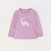 Blukids T-shirt in jersey di cotone stretch neonata- T-shirt