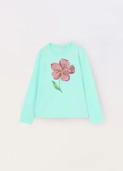 Blukids T-shirt in jersey di cotone stretch bambina- T-shirt