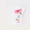 Blukids T-shirt in jersey di cotone stretch bambina- T-shirt