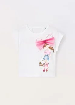 Blukids T-shirt in jersey di cotone stretch bambina- T-shirt