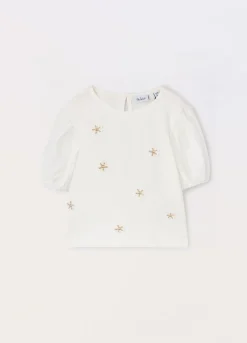 Blukids T-shirt in jersey di cotone stretch bambina- T-shirt