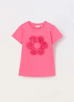 Blukids T-shirt in jersey di cotone stretch bambina- T-shirt