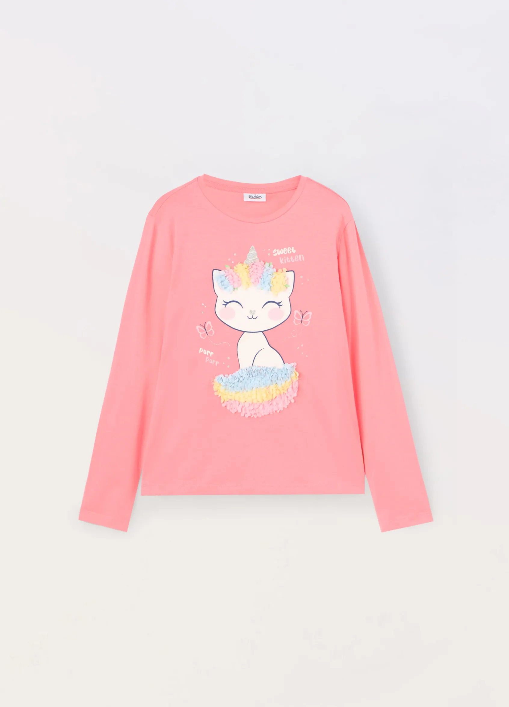 Blukids T-shirt in jersey di cotone stretch bambina- T-shirt