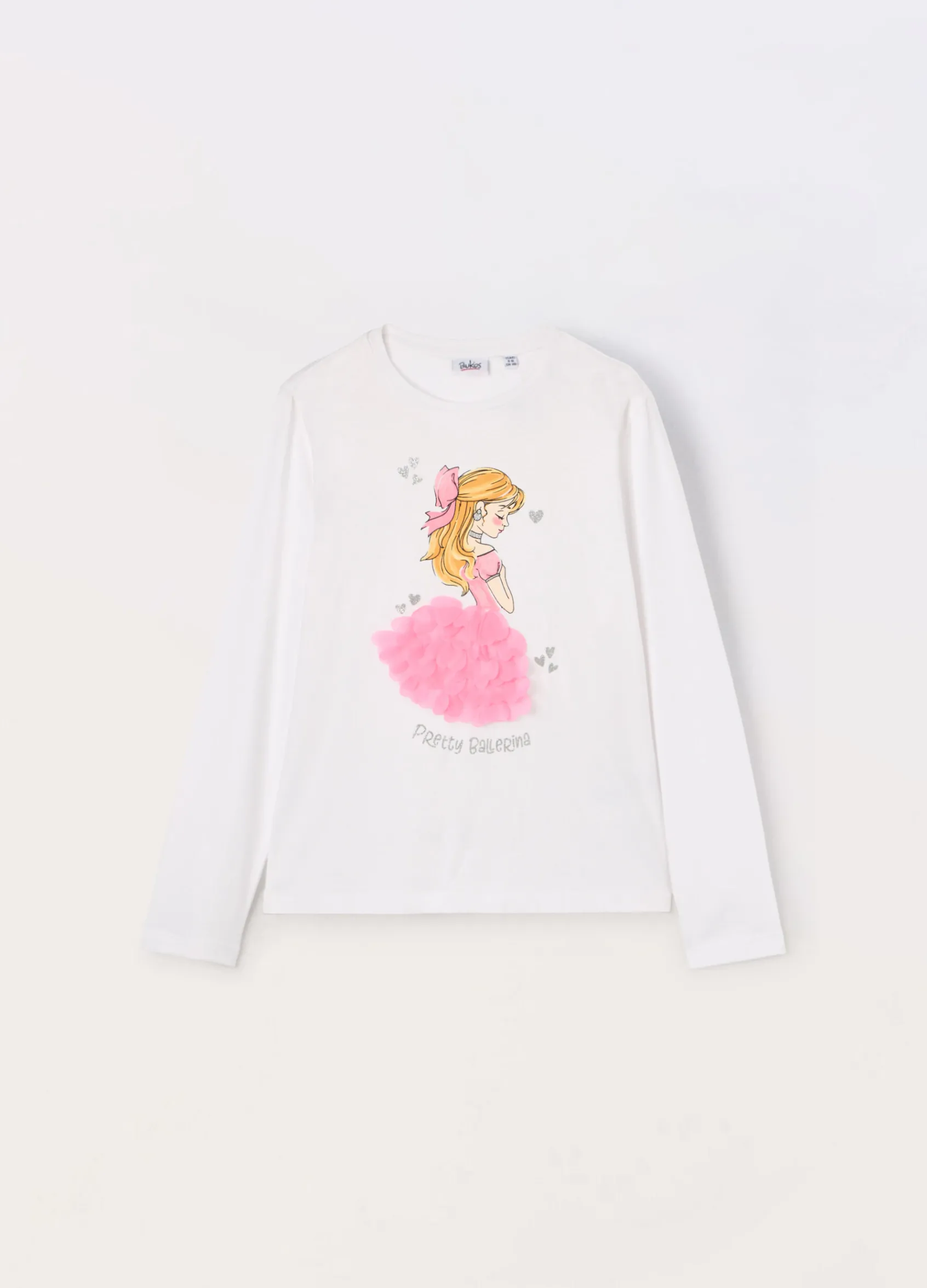 Blukids T-shirt in jersey di cotone stretch bambina- T-shirt