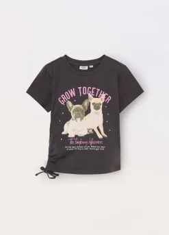 Blukids T-shirt in jersey di cotone stretch ragazza- Felpe