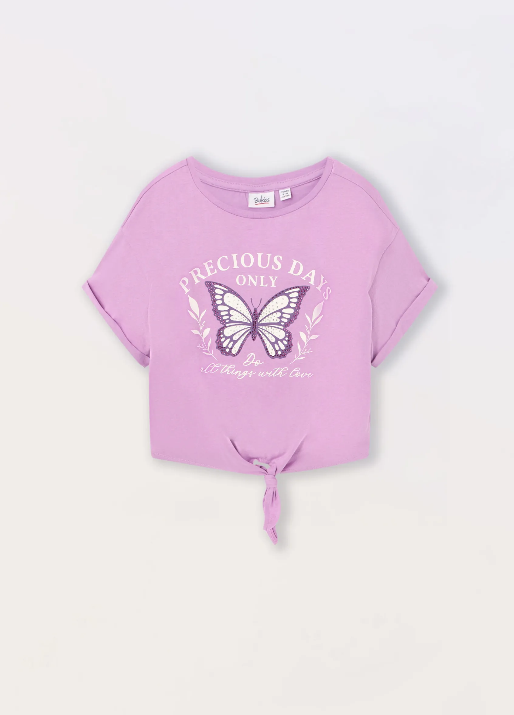 Blukids T-shirt in jersey di cotone stretch ragazza- T-shirt