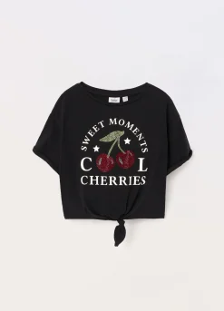 Blukids T-shirt in jersey di cotone stretch ragazza- T-shirt