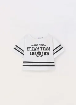 Blukids T-shirt in jersey di cotone stretch ragazza- T-shirt