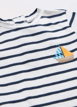 Blukids T-shirt in jersey di cotone stretch neonato- T-shirt