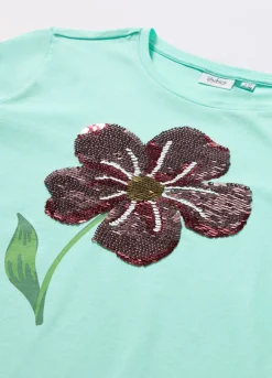 Blukids T-shirt in jersey di cotone stretch bambina- T-shirt