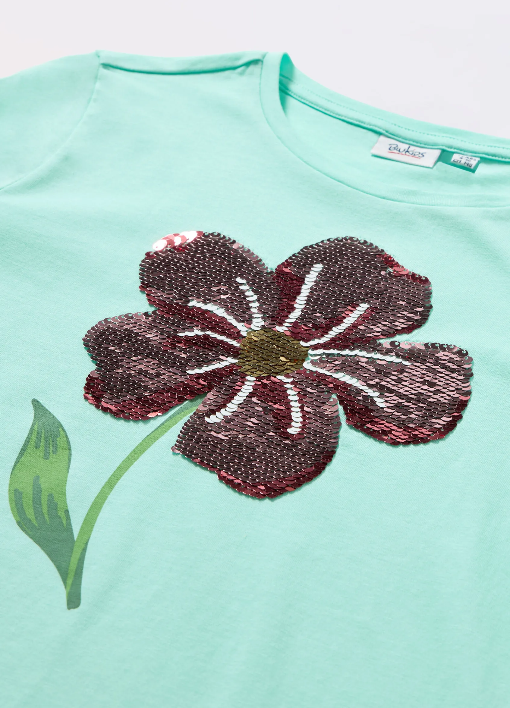 Blukids T-shirt in jersey di cotone stretch bambina- T-shirt