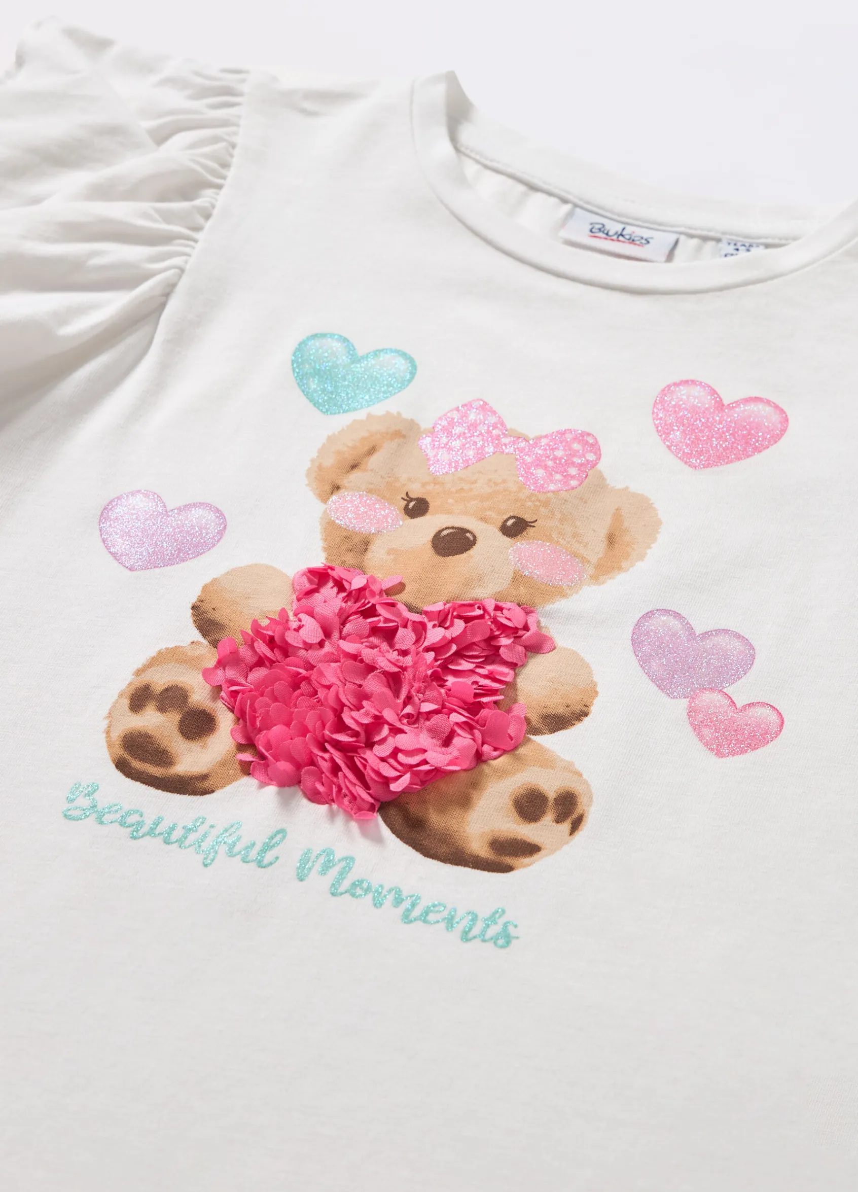 Blukids T-shirt in jersey di cotone stretch bambina- T-shirt