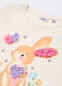 Blukids T-shirt in jersey di cotone stretch bambina- T-shirt