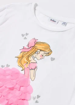 Blukids T-shirt in jersey di cotone stretch bambina- T-shirt