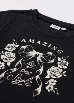 Blukids T-shirt in jersey di cotone stretch ragazza- T-shirt