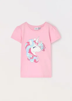 Blukids T-shirt in jersey di puro cotone bambina- T-shirt