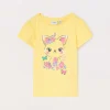 Blukids T-shirt in jersey di puro cotone bambina- T-shirt