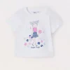 Blukids T-shirt in jersey di puro cotone bambina- T-shirt