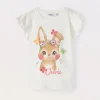 Blukids T-shirt in jersey di puro cotone bambina- T-shirt
