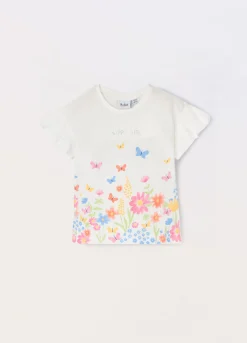 Blukids T-shirt in jersey di puro cotone bambina- T-shirt