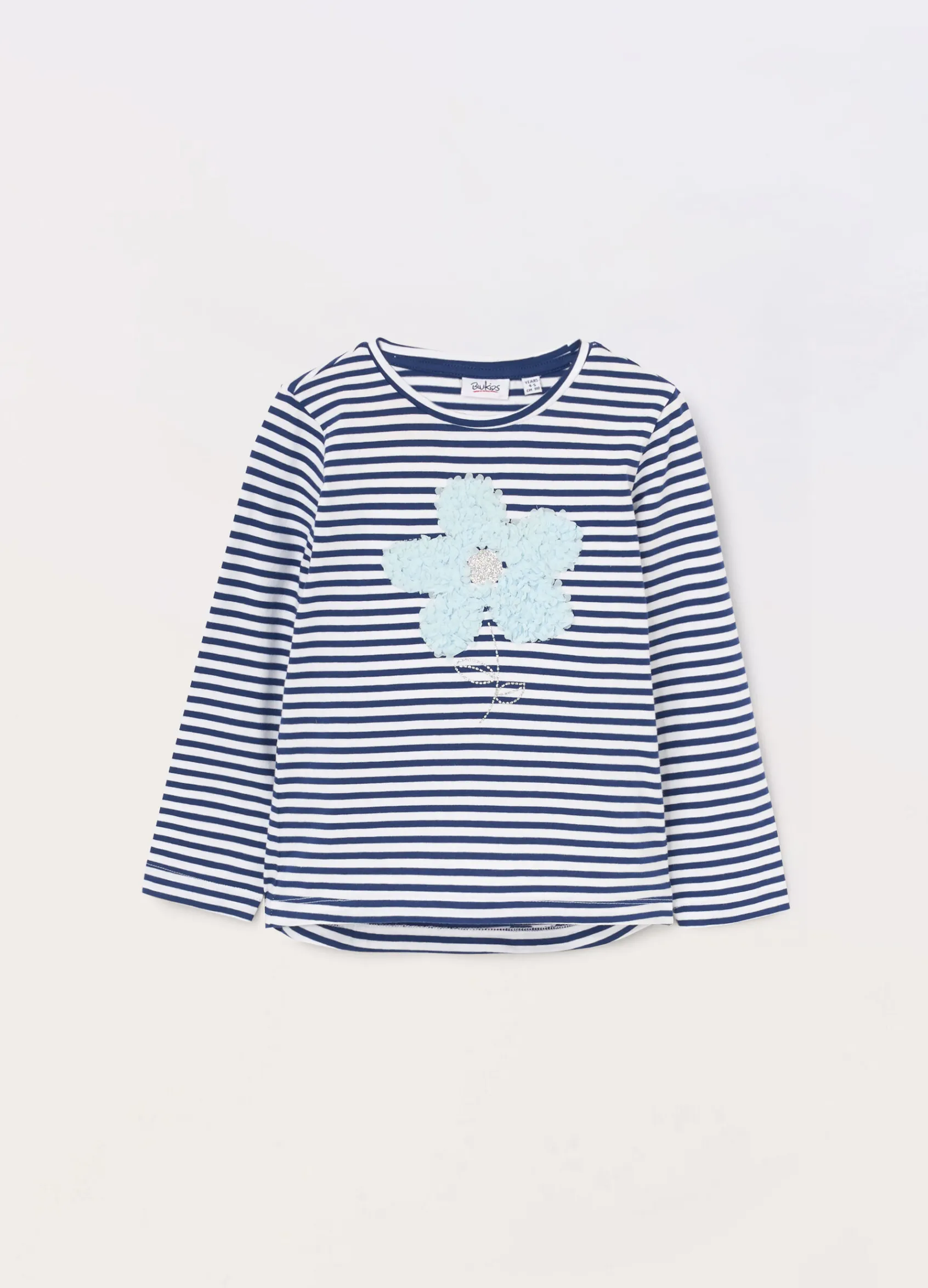 Blukids T-shirt in jersey di puro cotone bambina- T-shirt