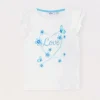 Blukids T-shirt in jersey di puro cotone bambina- T-shirt