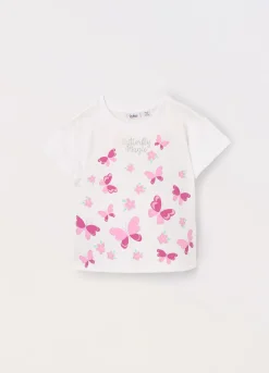 Blukids T-shirt in jersey di puro cotone bambina- T-shirt