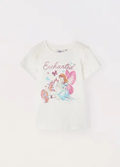 Blukids T-shirt in jersey di puro cotone bambina- T-shirt