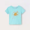 Blukids T-shirt in jersey di puro cotone neonata- T-shirt