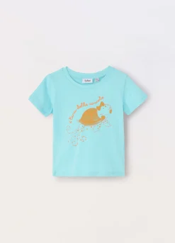 Blukids T-shirt in jersey di puro cotone neonata- T-shirt