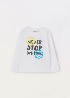 Blukids T-shirt in jersey di puro cotone bambino-Bambino T-shirt