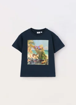 Blukids T-shirt in jersey di puro cotone bambino-Bambino T-shirt