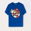 Blukids T-shirt in jersey di puro cotone bambino Super Mario-Bambino T-shirt