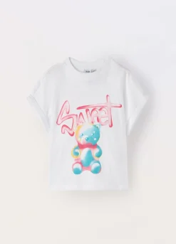 Blukids T-shirt in jersey di puro cotone ragazza- T-shirt