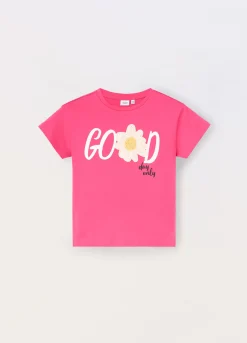 Blukids T-shirt in jersey di puro cotone ragazza- T-shirt