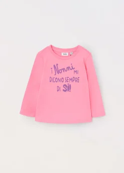 Blukids T-shirt in jersey di puro cotone neonata- T-shirt